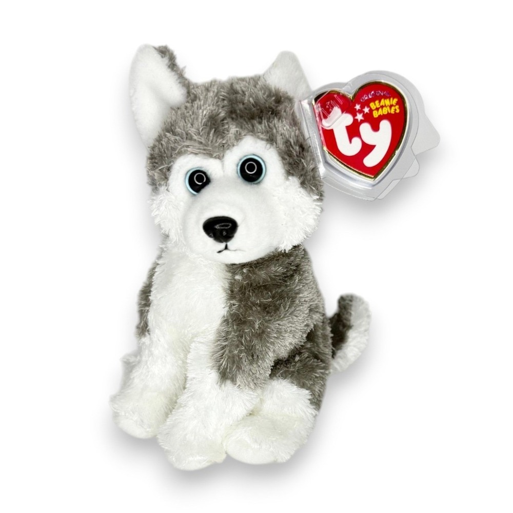Sledder the Dog | Snowy Husky Friend | Mint Heart Tag TY Beanie Baby